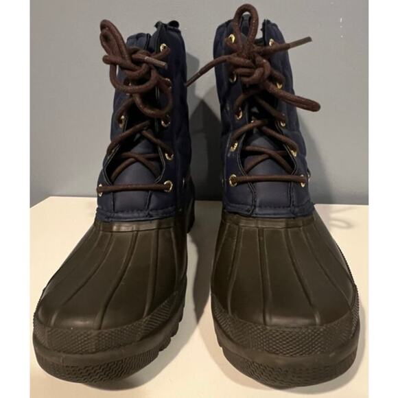 EUC Sperry Boots in Navy Blue and Brown - Picture 3 of 7